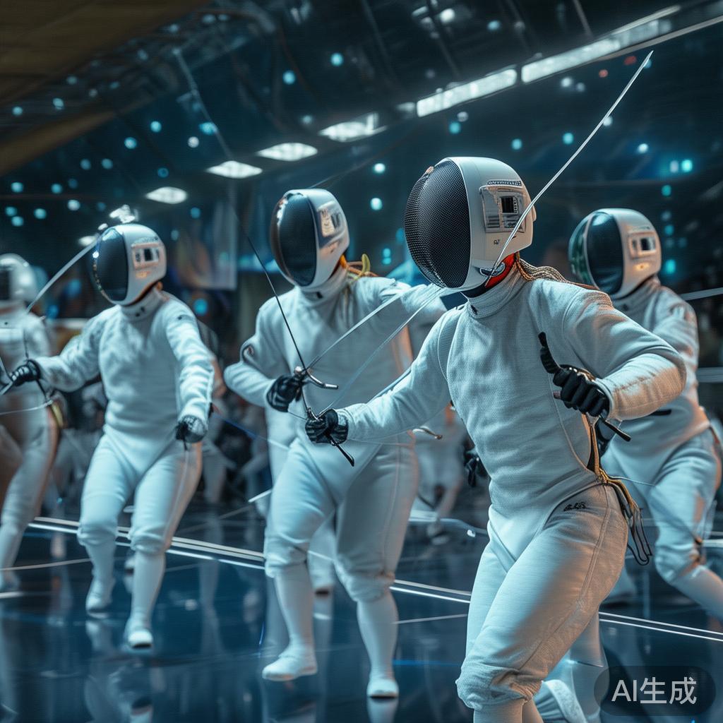 传统的击剑依然保留着其优雅的剑术与技巧，但随着科技